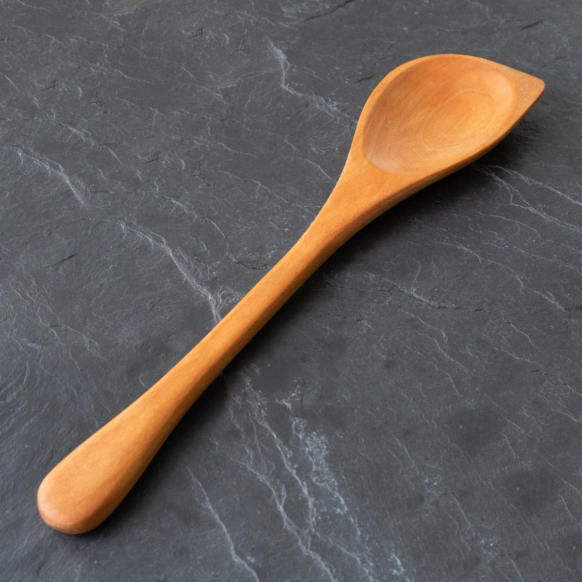 12" Wooden Corner Spoon for Saute, Baking, Mixing, and Serving