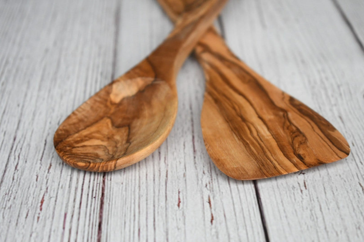 Rustic Olive Wood Spoon: Handmade Kitchen Utensil, Eco-Friendly Gift Christmas gift