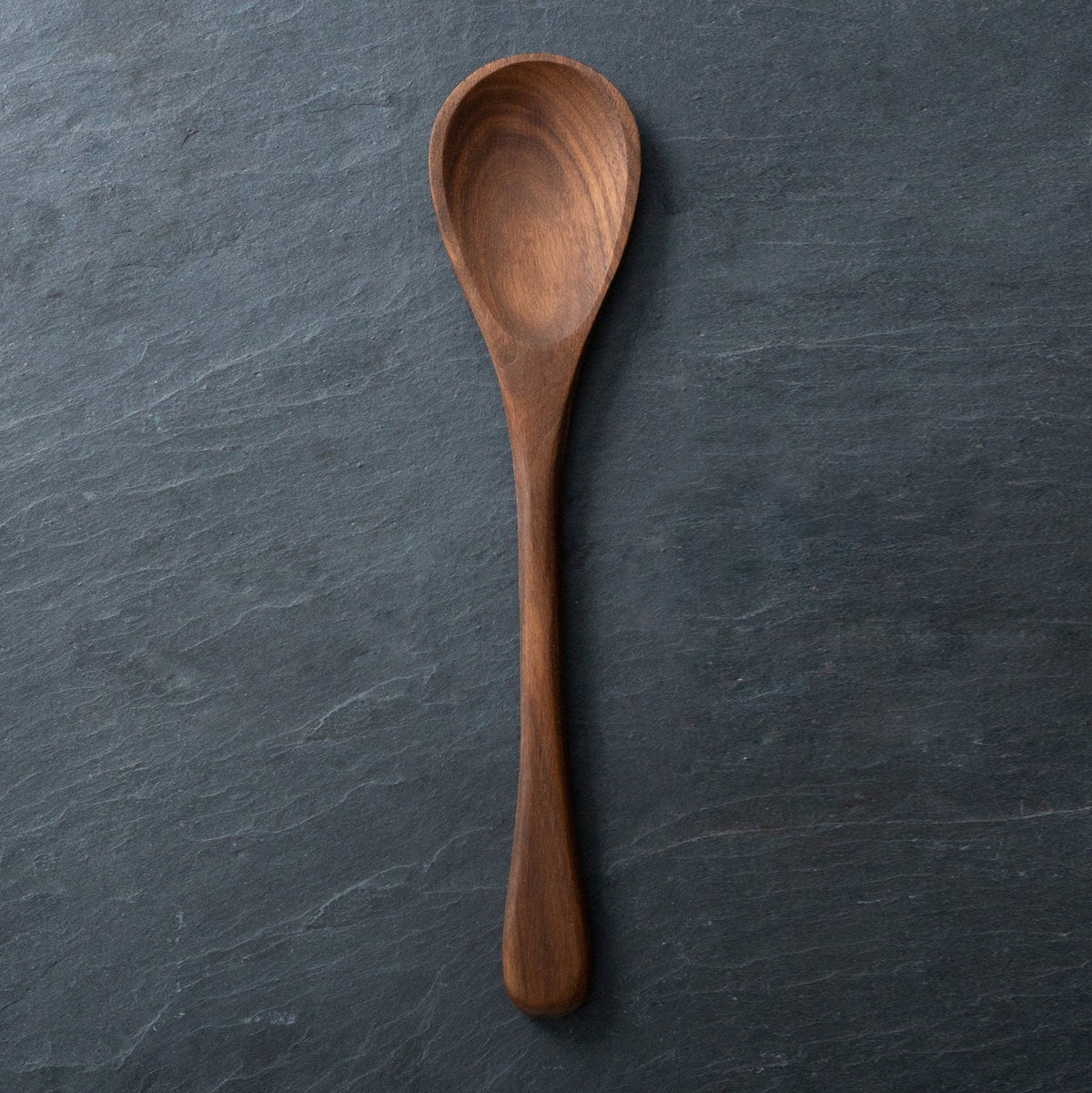 Handmade Wooden Spoons - 12” Cooking Spoon, Hand Carved, Black Cherry, Maple, and Walnut Wood