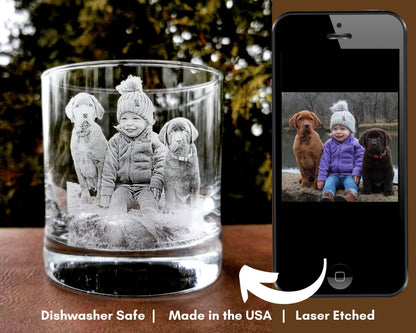 Father's Day Gift from Daughter Glass | Personalized Dad Gift