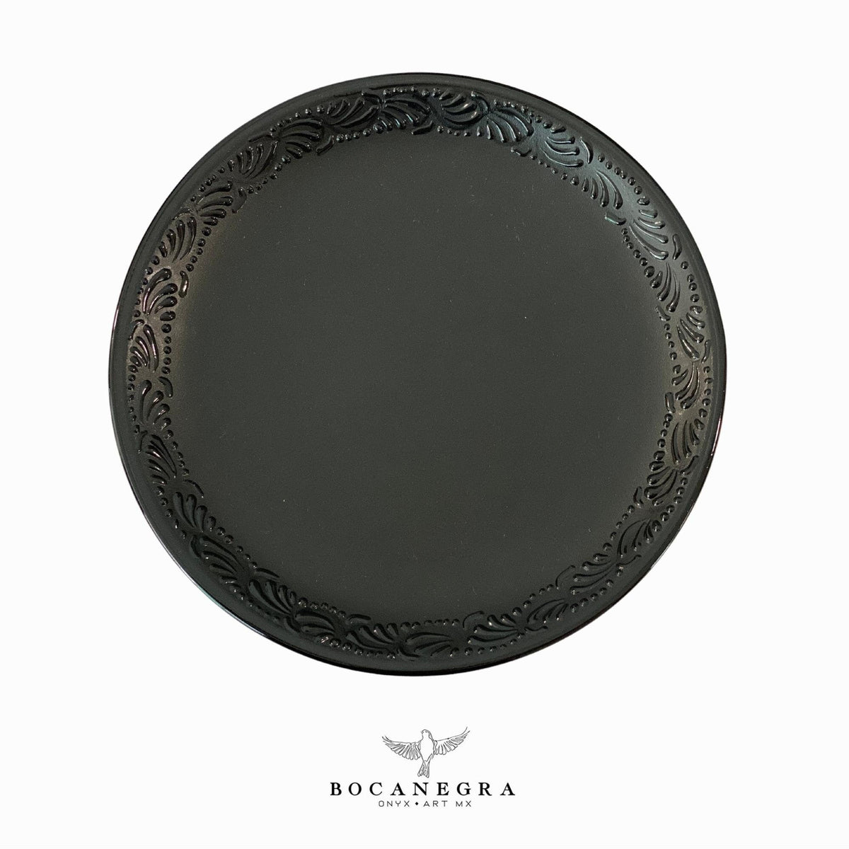 Talavera Dinnerware Personal Set, Black Tableware Set, 5 Pieces