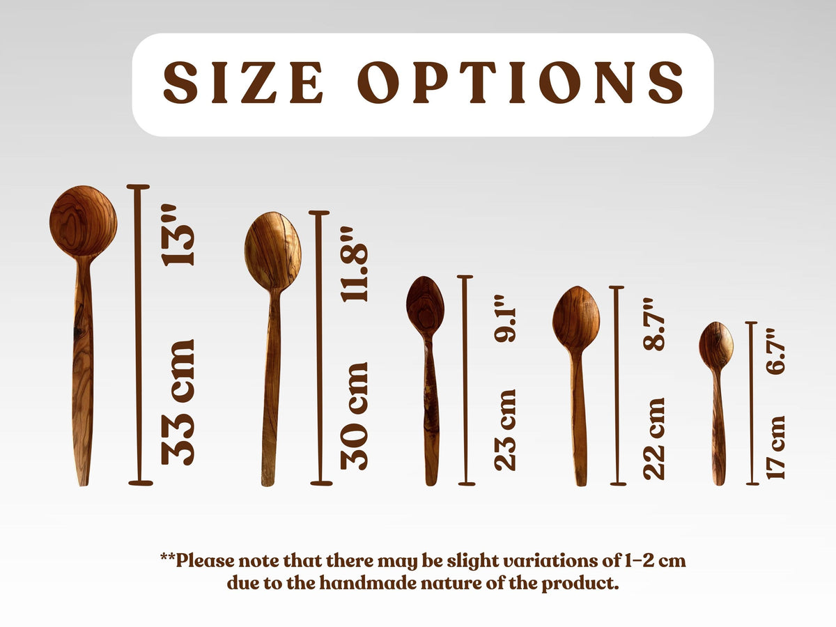 Handmade Olive Wood Spoon Set