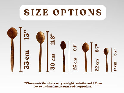 Handmade Olive Wood Spoon Set