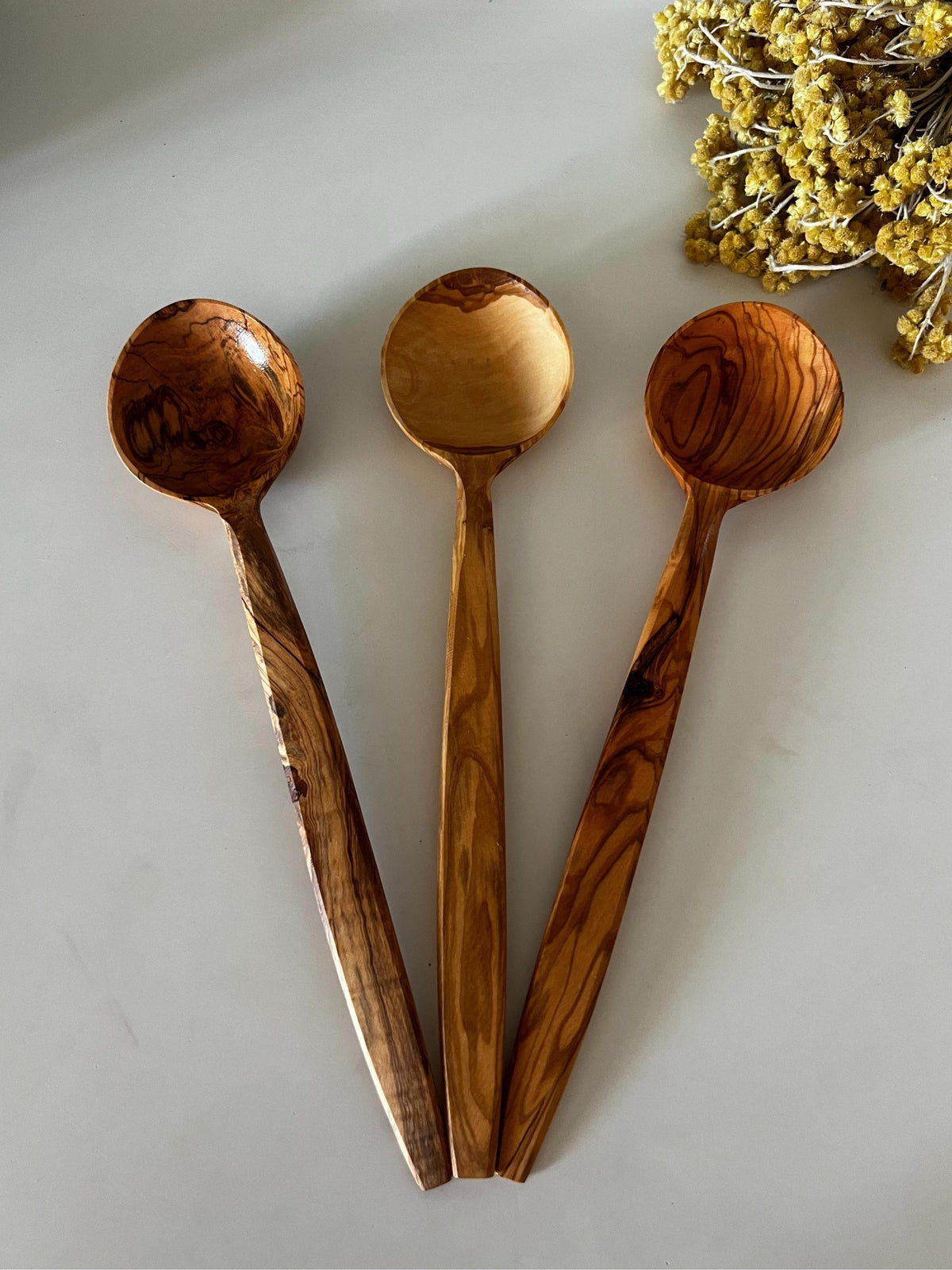 Handmade Olive Wood Spoon Set