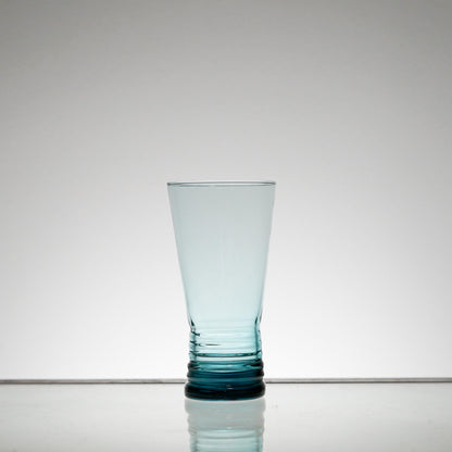 Vintage Highball Blue Glass Set of 5 or 6, Whiskey Tumbler Glasses, Cocktail Glass, Scotch Glass Set, Lowball, Retro Barware