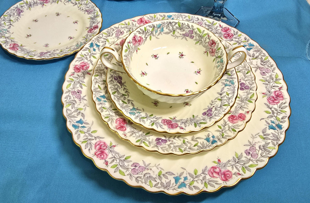 MINTONS "Printemps" Vintage Dinner Set, c.1941