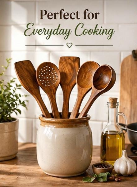 Wooden Kitchen Utensil Set - 5 Piece