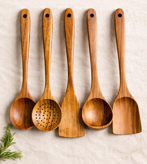 Wooden Kitchen Utensil Set - 5 Piece