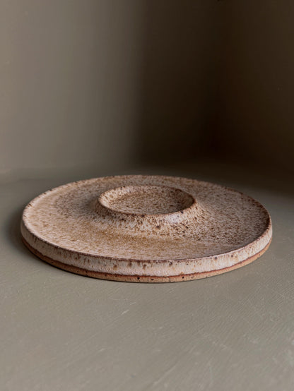 Dip Plate in Salt of the Earth | Speckled Beige | Serveware | Large platter