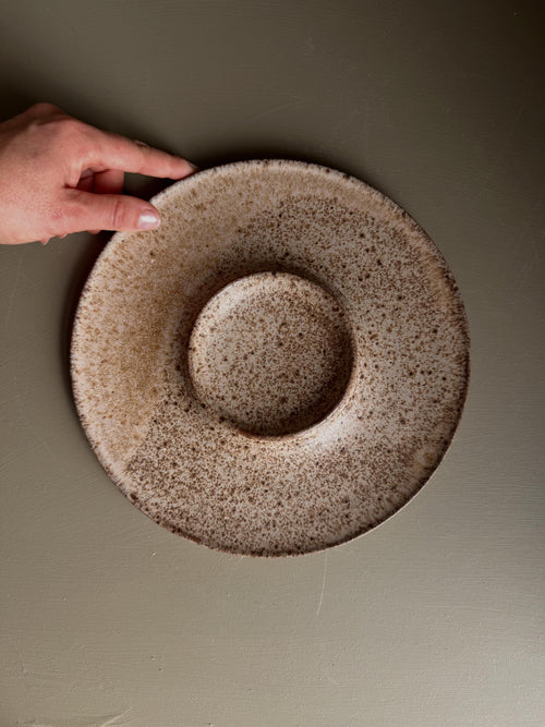 Dip Plate in Salt of the Earth | Speckled Beige | Serveware | Large platter