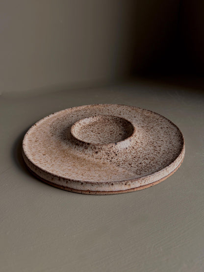 Dip Plate in Salt of the Earth | Speckled Beige | Serveware | Large platter